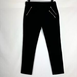 JOSEPH Black Spark Gabardine Stretch Pant Size EU 38/ US SIZE 6 Medium Like New